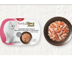 Get Free Purely Fancy Feast Natural Wild Alaskan Salmon and White Meat Chicken