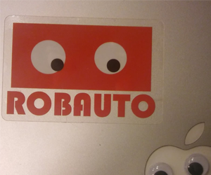 Get Free ROBAUTO robot laptop stickers