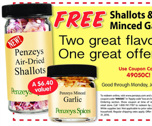 Get Free Shallots and minced Garlic