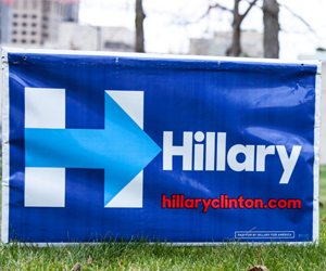 Get free Hillary for Iowa yard sign