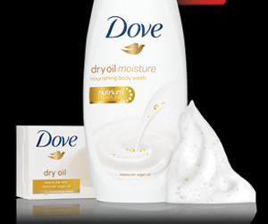 Free-sample†-of-Dove-Dry-Oil-Moisture-Nourishing-Body-Wash.