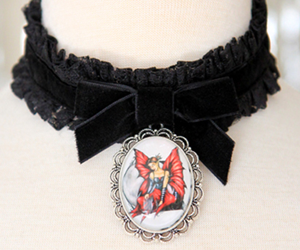 Win-Fairy-Pendant-on-Velvet-Choker