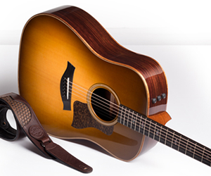 win-western-sunburst-710e-guitar-and-strap