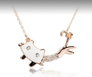 win-cute-gold-plated-cat-necklace