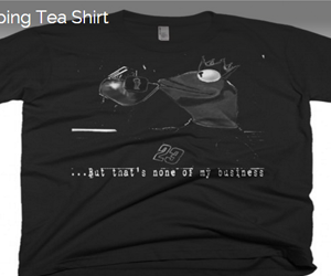 win-frog-sipping-tea-shirt