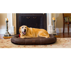 win-a-wouf-poof-leather-dog-bed