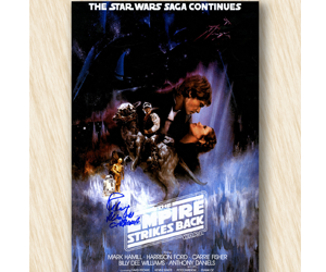 Win-Peter-Mayhew-Autographed-The-Empire-Strikes-Back-Poster