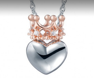 WIN-NEW-ROSE-GOLD-HEART-NECKLACE!