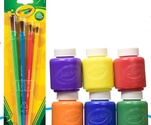 Win-Crayola-Washable-Kid's-Paint-&-Paint-Brushes!