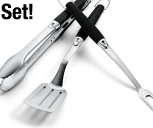 Win-a-Weber-6630-Original-3-Piece-Stainless-Steel-Tool-Set